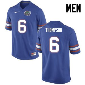 Men's Florida Gators #6 Deonte Thompson NCAA Nike Blue Authentic Stitched College Football Jersey WXP4062DC